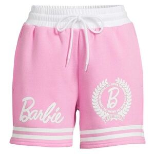 Barbie Pink White Living the Dream Life Athletic Lounge Shorts Size XS